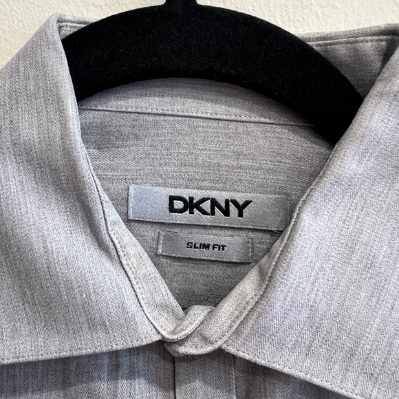 DKNY Men’s Modern Slim Fit Dress Shirt - Picture 3 of 7